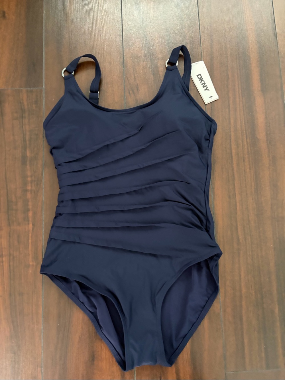 NWT DKNY Dark Navy Swimwear One-Piece